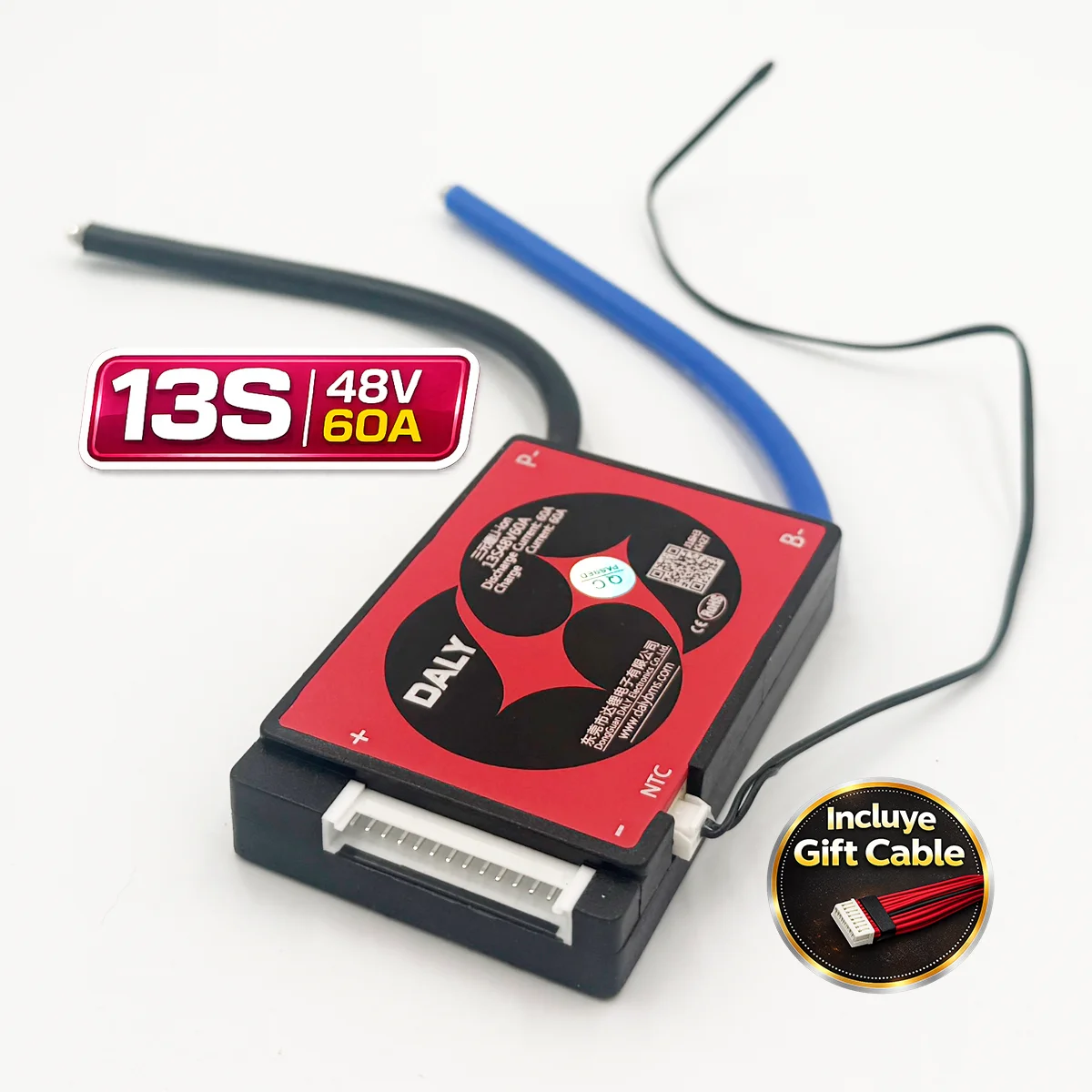 BMS DALY 13S 48V 60A para baterías Li-ion