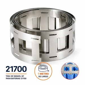 Rollo de Níquel 2P 1 Metro 0.15 × 31 mm para Celdas 21700