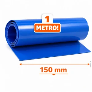 Tubo Termorretráctil Azul para Baterías 150 mm x 1 Metro